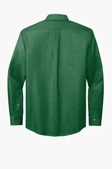 Brooks Brothers Wrinkle-Free Stretch Nailhead Shirt — view 8