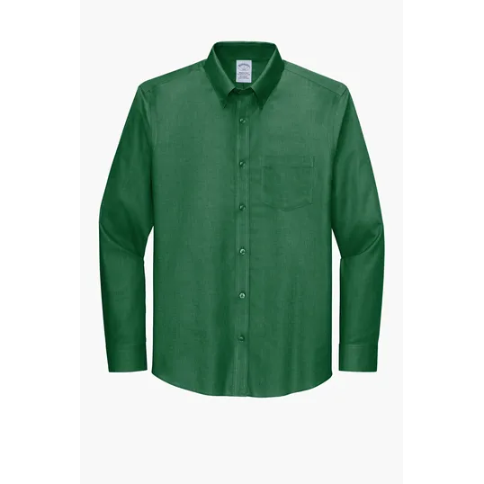 Brooks Brothers Wrinkle-Free Stretch Nailhead Shirt — view 2