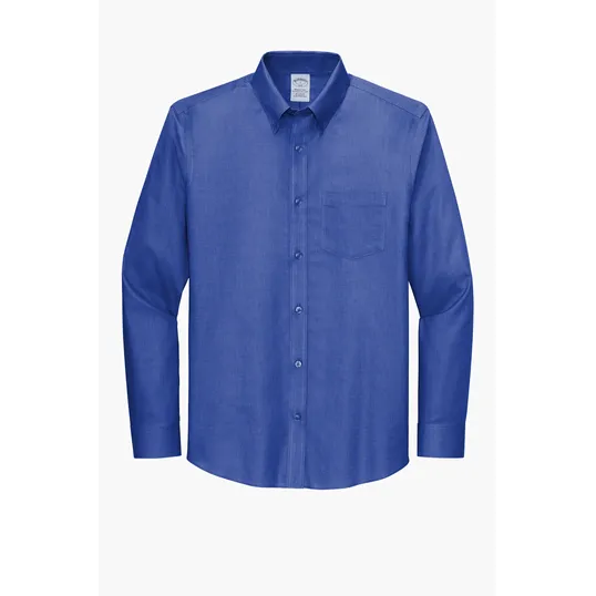 Brooks Brothers Wrinkle-Free Stretch Nailhead Shirt — view 3