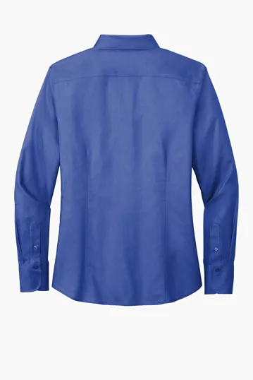 Brooks Brothers Women's Wrinkle-Free Stretch Nailhead Shirt — view 9