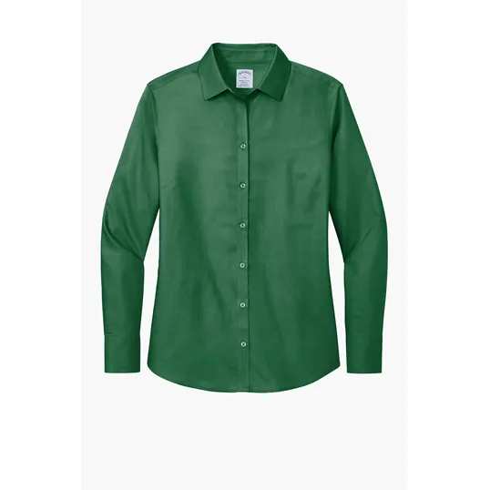 Brooks Brothers Women's Wrinkle-Free Stretch Nailhead Shirt — view 2