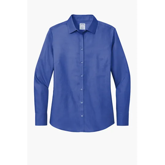 Brooks Brothers Women's Wrinkle-Free Stretch Nailhead Shirt — view 3