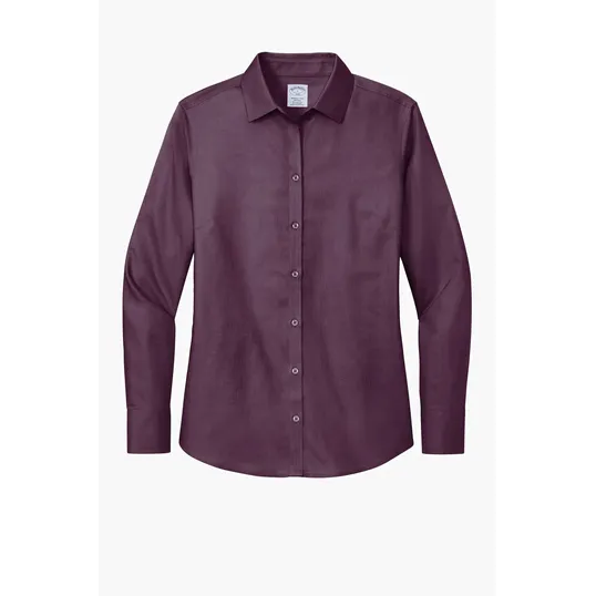 Brooks Brothers Women's Wrinkle-Free Stretch Nailhead Shirt — view 5