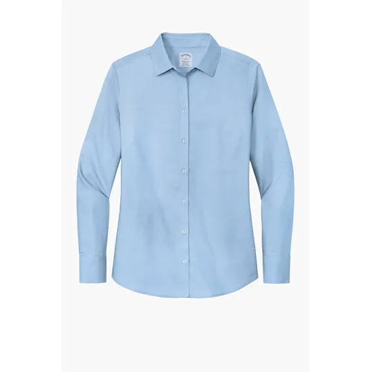 Brooks Brothers Women's Wrinkle-Free Stretch Nailhead Shirt — view 6