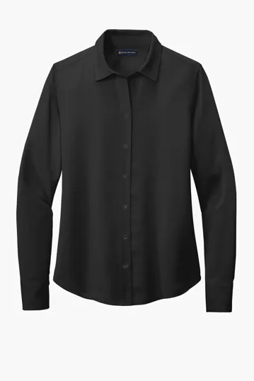 Brooks Brothers Women's Full-Button Satin Blouse — view 2