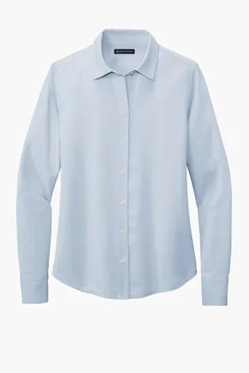 Brooks Brothers Women's Full-Button Satin Blouse — view 3