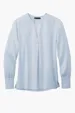 Brooks Brothers Women's Open-Neck Satin Blouse — view 3