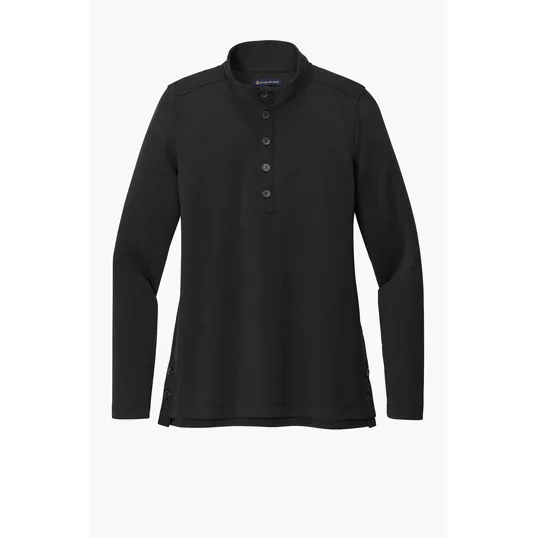 Brooks Brothers Women's Mid-Layer Stretch 1/2-Button Pullover — view 2