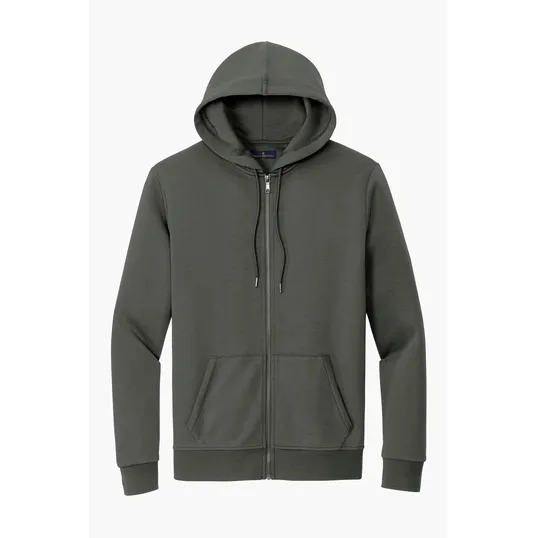 Brooks Brothers Double-Knit Full-Zip Hoodie — view 4