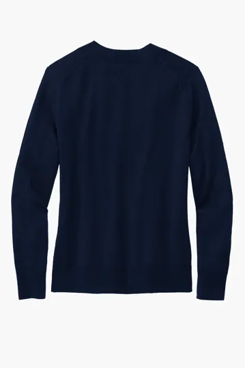 Brooks Brothers Women's Cotton Stretch V-Neck Sweater — view 8