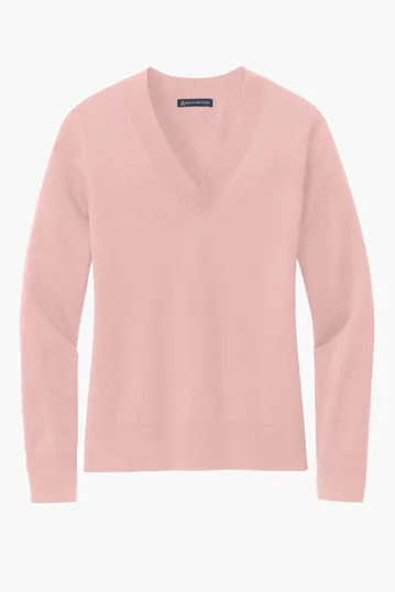 Brooks Brothers Women's Cotton Stretch V-Neck Sweater — view 5