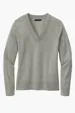 Brooks Brothers Women's Cotton Stretch V-Neck Sweater — view 3