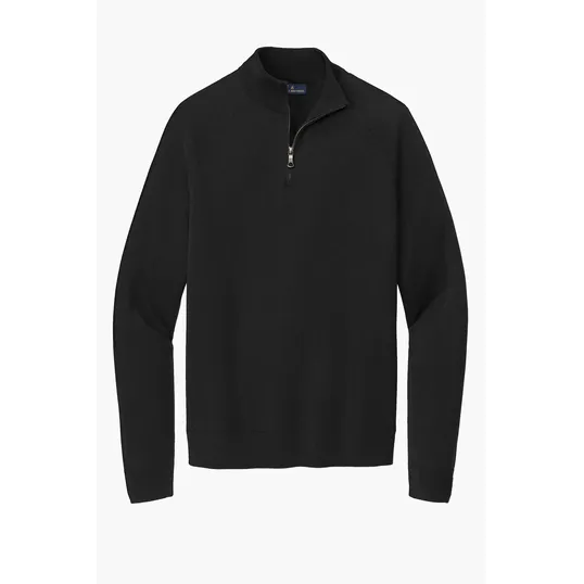 Brooks Brothers Cotton Stretch 1/4-Zip Sweater — view 3