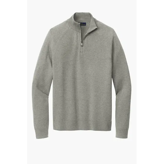 Brooks Brothers Cotton Stretch 1/4-Zip Sweater — view 4