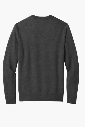 Brooks Brothers Washable Merino V-Neck Sweater — view 9