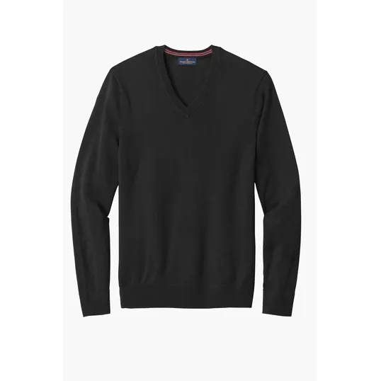 Brooks Brothers Washable Merino V-Neck Sweater — view 2