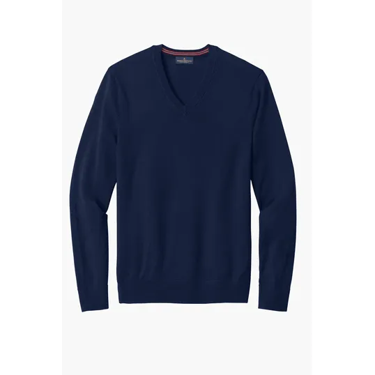 Brooks Brothers Washable Merino V-Neck Sweater — view 3