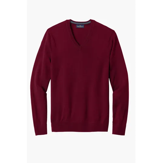 Brooks Brothers Washable Merino V-Neck Sweater — view 4