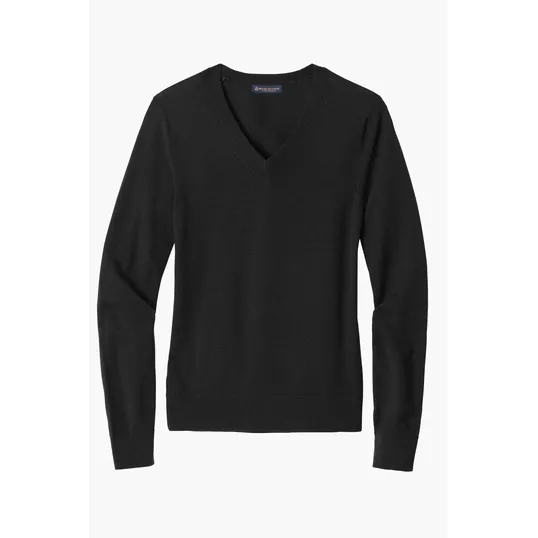 Brooks Brothers Women's Washable Merino V-Neck Sweater — view 2