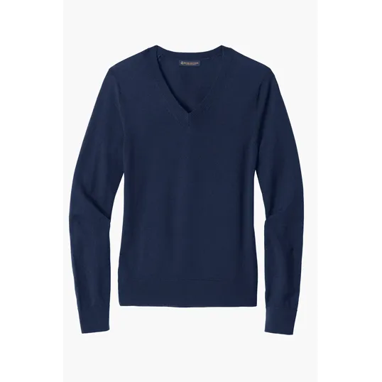Brooks Brothers Women's Washable Merino V-Neck Sweater — view 3