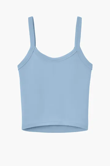 Bella + Canvas Women's Micro Rib Spaghetti Strap Tank — view 10