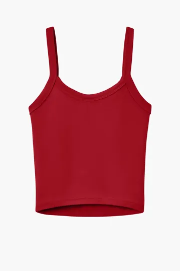 Bella + Canvas Women's Micro Rib Spaghetti Strap Tank — view 13