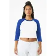 Bella + Canvas Women's Micro Rib 3/4 Raglan Baby Tee