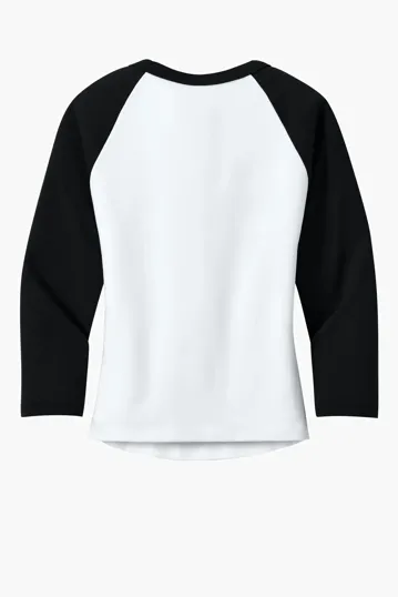 Bella + Canvas Women's Micro Rib 3/4 Raglan Baby Tee — view 11
