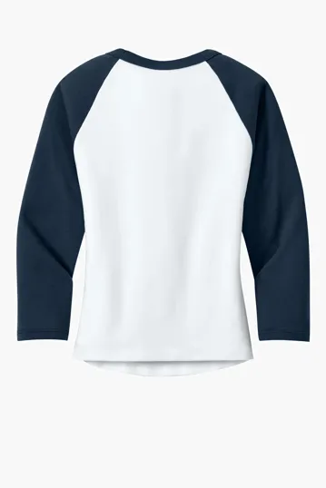Bella + Canvas Women's Micro Rib 3/4 Raglan Baby Tee — view 12