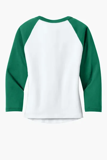 Bella + Canvas Women's Micro Rib 3/4 Raglan Baby Tee — view 14