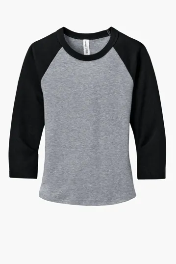 Bella + Canvas Women's Micro Rib 3/4 Raglan Baby Tee — view 2
