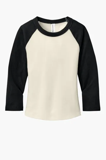Bella + Canvas Women's Micro Rib 3/4 Raglan Baby Tee — view 3