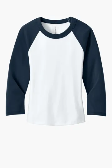 Bella + Canvas Women's Micro Rib 3/4 Raglan Baby Tee — view 5