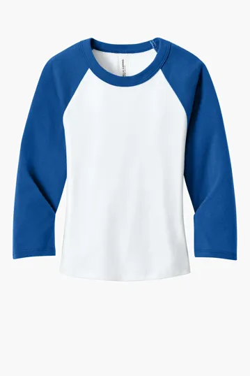 Bella + Canvas Women's Micro Rib 3/4 Raglan Baby Tee — view 8