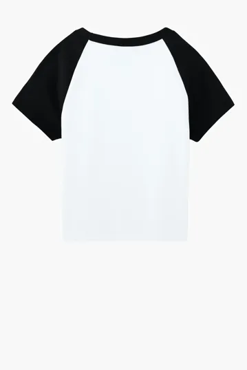 Bella + Canvas Women's Micro Rib Raglan Baby Tee — view 11