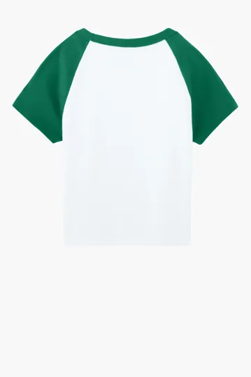 Bella + Canvas Women's Micro Rib Raglan Baby Tee — view 16