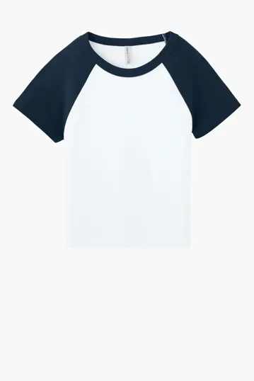 Bella + Canvas Women's Micro Rib Raglan Baby Tee — view 4