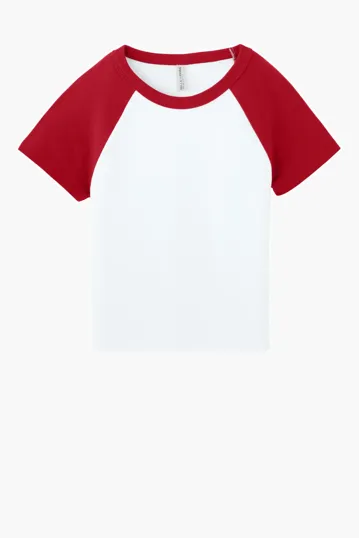 Bella + Canvas Women's Micro Rib Raglan Baby Tee — view 6