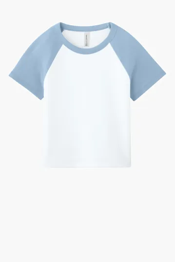Bella + Canvas Women's Micro Rib Raglan Baby Tee — view 7