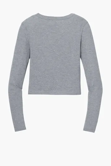 Bella + Canvas Women's Micro Rib Long Sleeve Baby Tee — view 7
