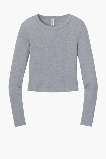 Bella + Canvas Women's Micro Rib Long Sleeve Baby Tee — view 2