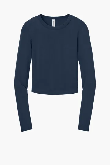 Bella + Canvas Women's Micro Rib Long Sleeve Baby Tee — view 4