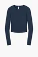 Bella + Canvas Women's Micro Rib Long Sleeve Baby Tee — view 4