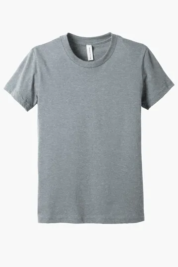 Bella + Canvas Youth Heather CVC Tee — view 2
