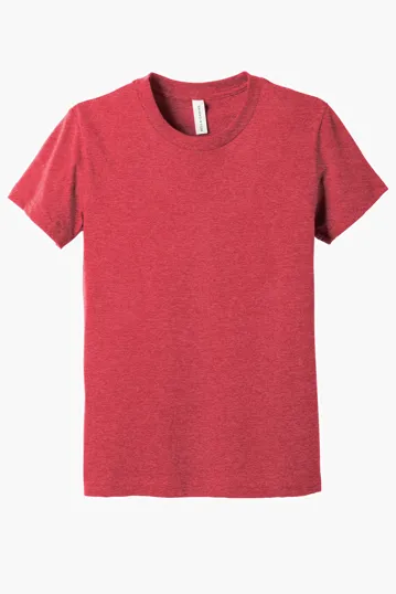 Bella + Canvas Youth Heather CVC Tee — view 8