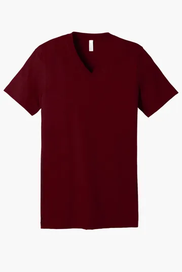 Bella + Canvas Unisex Heather CVC V-Neck Tee — view 5