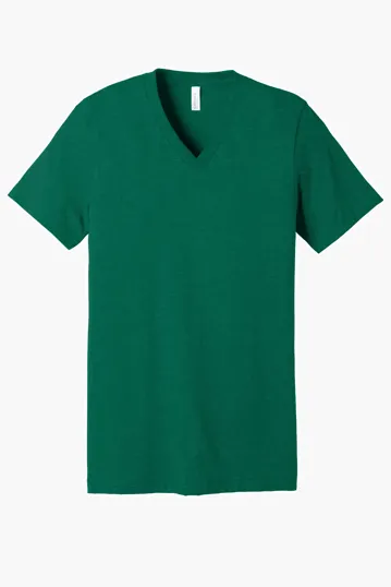 Bella + Canvas Unisex Heather CVC V-Neck Tee — view 6