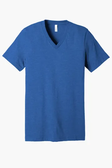 Bella + Canvas Unisex Heather CVC V-Neck Tee — view 10