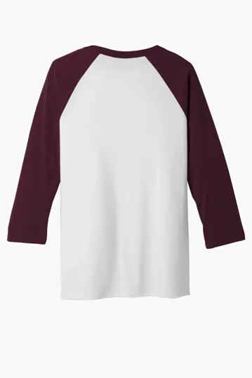 Bella + Canvas Unisex 3/4-Sleeve Baseball Tee — view 44