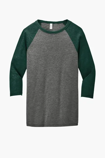 Bella + Canvas Unisex 3/4-Sleeve Baseball Tee — view 9
